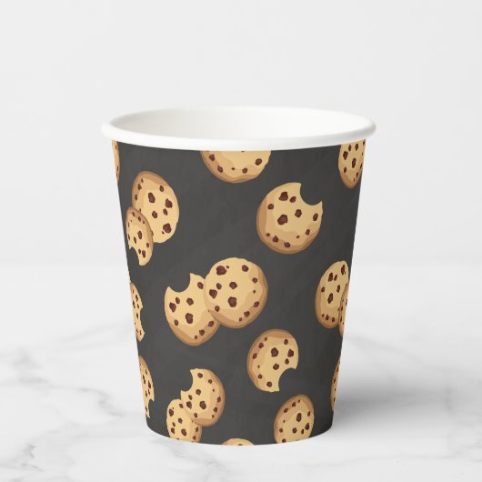 チョコレートチップクッキーシャルボード誕生日紙C 紙コップ (正面)