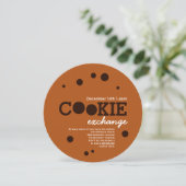チョコレートチップクッキースワップ交換パーティー 招待状 (スタンド正面)
