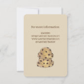 チョコレートチップクッキードゥ専門店グランドオープンのロゴ 招待状 (裏面)