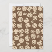 チョコレートチップクッキーバースデーパーティーテーマ 招待状 (裏面)