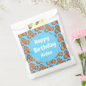 チョコレートチップクッキーパターンバルーン フェイバーバッグ (封をした状態)