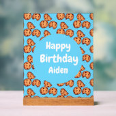 チョコレートチップクッキーパターン アクリルサイン (ニュートラル)