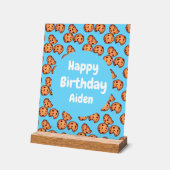 チョコレートチップクッキーパターン アクリルサイン (傾斜)