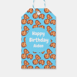 チョコレートチップクッキーパターン ギフトタグ