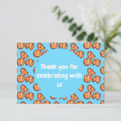 チョコレートチップクッキーパターン サンキューカード (スタンド正面)