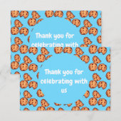 チョコレートチップクッキーパターン サンキューカード (正面/裏面)