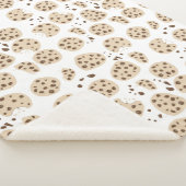 チョコレートチップクッキーパターン シェルパブランケット (3/4)