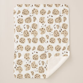 チョコレートチップクッキーパターン シェルパブランケット