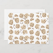 チョコレートチップクッキーパターン シーズンポストカード (正面/裏面)