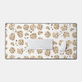 チョコレートチップクッキーパターン デスクマット (キーボード&マウス)