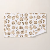 チョコレートチップクッキーパターン バスタオルセット (ハンドタオル)