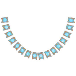 チョコレートチップクッキーパターン バンティングフラッグ