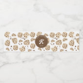 チョコレートチップクッキーパターン ペットボトルラベル (シングルラベル)