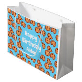 チョコレートチップクッキーパターン ラージペーパーバッグ (正面アングル)