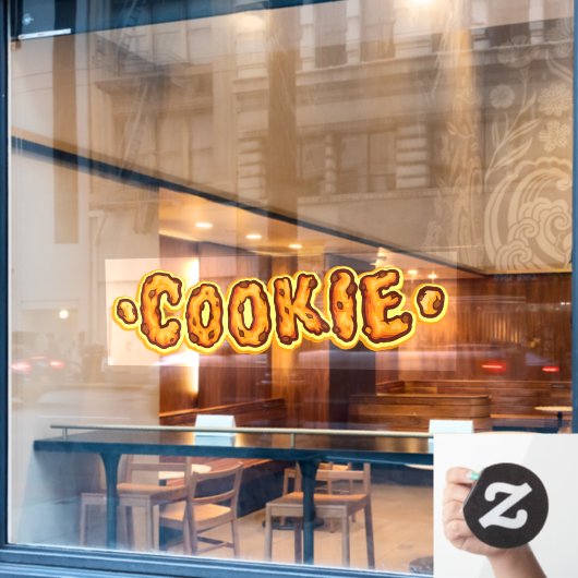 チョコレートチップクッキービスケットベーカリー ウィンドウサイン (カフェ窓)