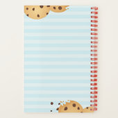 チョコレートチップクッキーブルーストライプレシピ ノートブック (裏面)