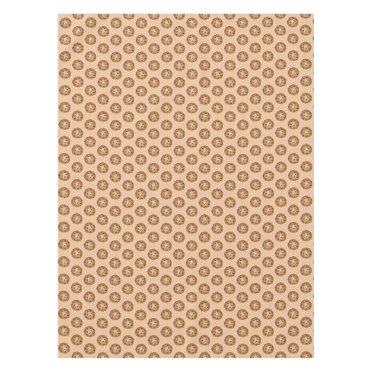 チョコレートチップクッキーベーカリーフードデザートスイーツ テーブルクロス (正面)