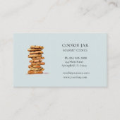 チョコレートチップクッキーベーカリーブルービジネス 名刺 (正面)