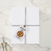 チョコレートチップクッキーホーム焼いた ギフトタグ (より糸付き)