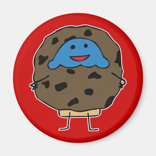 チョコレートチップクッキーマフィン – マグネット (正面)