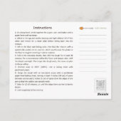 チョコレートチップクッキーレシピカード ポストカード (裏面)