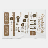 チョコレートチップクッキーレシピティーキッチンタオル キッチンタオル (横)