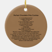 チョコレートチップクッキーレシピ セラミックオーナメント (裏面)