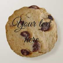 チョコレートチップクッキー丸い枕