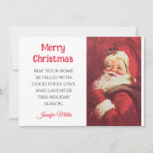 チョコレートチップクッキー交換レシピクリスマス シーズンカード (正面)