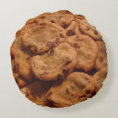 チョコレートチップクッキー枕 ラウンドクッション (裏面)