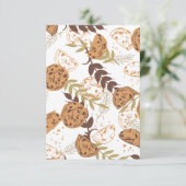 チョコレートチップクッキー模様ホワイトバー サンキューカード (スタンド正面)