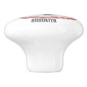 チョコレートチップクッキー漫画イラストレーション セラミックノブ (側面)