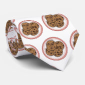 チョコレートチップクッキー漫画イラストレーション ネクタイ (ロール)