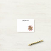 チョコレートチップクッキー漫画イラストレーション ポストイット (デスク上)