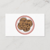 チョコレートチップクッキー漫画イラストレーション 名刺 (裏面)