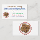 チョコレートチップクッキー漫画イラストレーション 名刺 (正面/裏面)