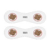 チョコレートチップクッキー漫画イラストレーション 野球ボール (パネル)