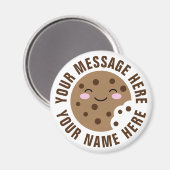 チョコレートチップクッキー漫画カスタム冷蔵庫用マグネット マグネット (正面/裏面)