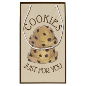 チョコレートチップクッキー生地クッキーのためだけのためのあなたの スモールペーパーバッグ (裏面)