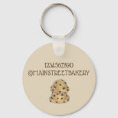 チョコレートチップクッキー生地ベーカリーパティシシェフ キーホルダー (裏面)