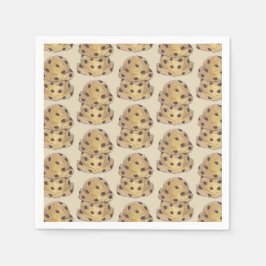 チョコレートチップクッキー生地ベーカリーパティシシェフ スタンダードカクテルナプキン