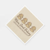 チョコレートチップクッキー生地ベーカリーパティシシェフ スタンダードランチョンナプキン (角)