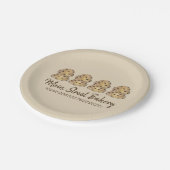 チョコレートチップクッキー生地ベーカリーパティシシェフ ペーパープレート (アングル)