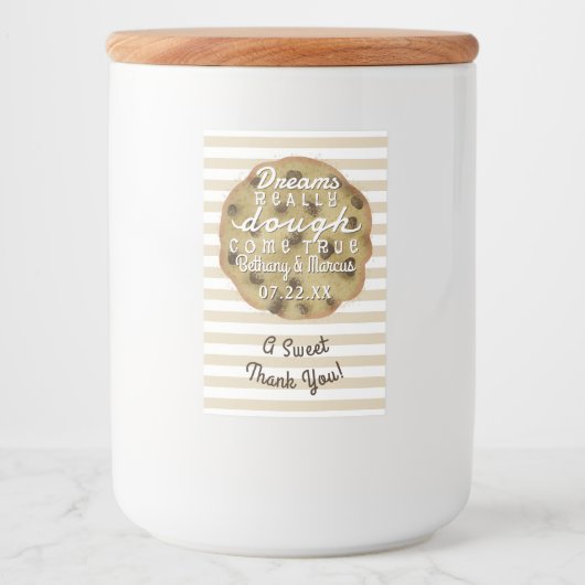 チョコレートチップクッキー結婚ミックス |ドリーム生地 フードラベル (正面)