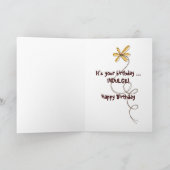 チョコレートチップクッキー誕生日 カード (内部)