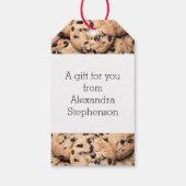 チョコレートチップクッキー閉じる ギフトタグ (裏面)