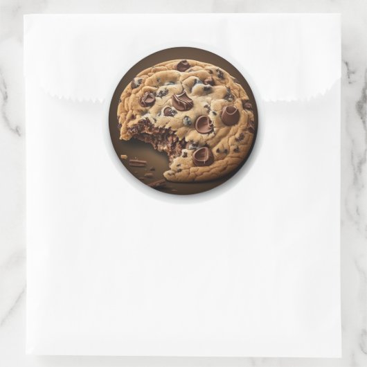チョコレートチップクッキー ラウンドシール (バッグ)