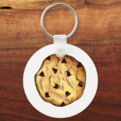 チョコレートチップクッキーCookieグルメキーチェーン キーホルダー (正面)