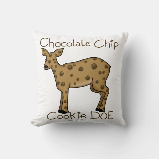 チョコレートチップクッキーDoe クッション (正面)