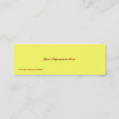 チョコレートチップマフィンしおり名刺 スキニー名刺 (裏面)